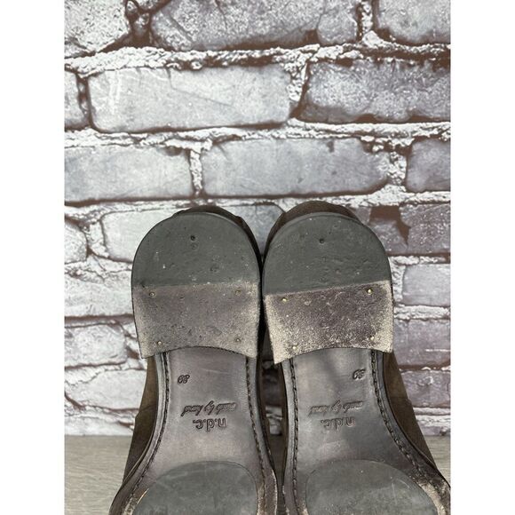 N.D.C. Made by Hand Brown Maple Suede Leather Zip Booties Boots Women 39EU/8.5M - Picture 7 of 16